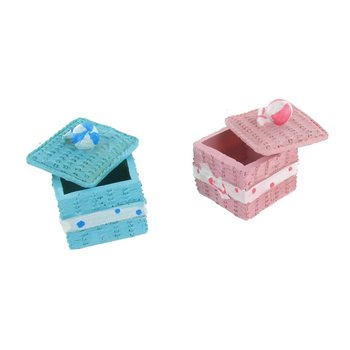 Dekorativ Förvaringsask - Rosa/Blå (2-pack)