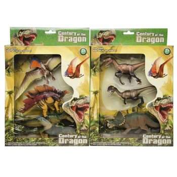 DINOSAURIE LEKSAKSFIGURER 3-DELARS SET - I STOR PRESENTBOX (1 st.)