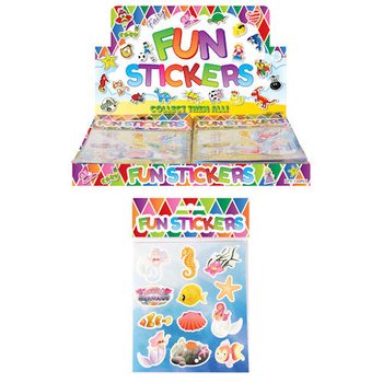 Roliga Sjöjungfru-Klistermärken | 120-pack i Display