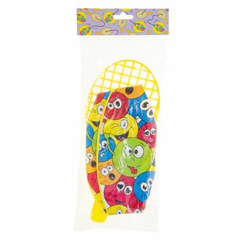Paddle-racket med Boll - Smiley (12-pack)