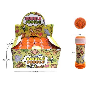 Djungeldjur S&aring;pbubblor, 25ml i Display (24 st.)