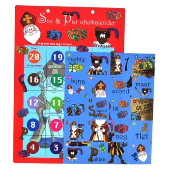 NEDR&Auml;KNINGSKALENDER SINTERKLAAS - MODELL 1 (12 st.)