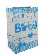 Presentp&aring;se Nyf&ouml;dd - Babybl&aring; (12-pack)