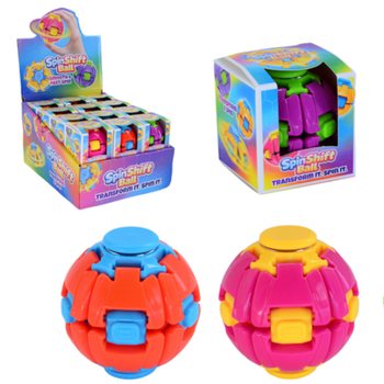 SPIN & POP FIDGET SPINNER BOLL - SPIN SHIFT BALL - I DISPLAY (24 st)
