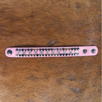 Ibiza-armband Rosa med Nitar & Strass (1 st)
