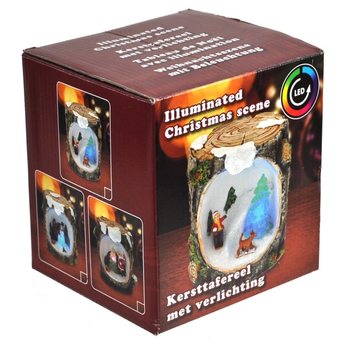 JULSCEN MED LED-BELYSNING (6 st.)