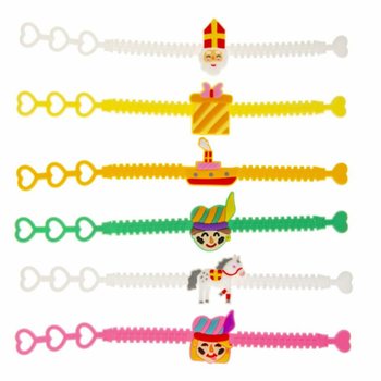 SINTERKLAAS - SILIKONARMBAND FÖR BARN (12 st)
