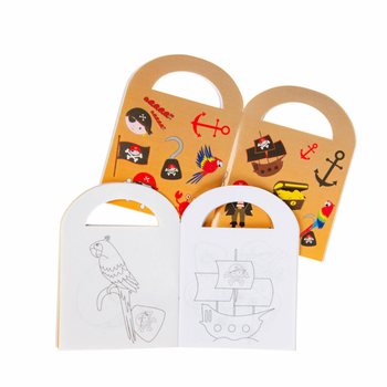 Mini Pirat M&aring;larb&ouml;cker med Klisterm&auml;rken
