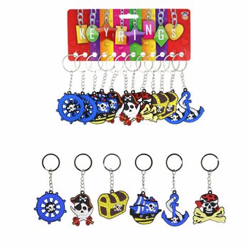 NYCKELRINGAR - PIRATER (12-pack)