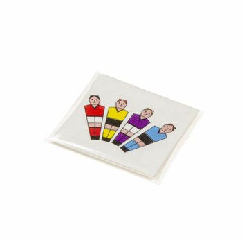 Fun Tattoos Fotboll - Display med 48 F&ouml;rpackningar (12 Tatueringar per f&ouml;rpackning)