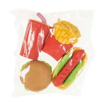 4-delat Suddgummiset Fast Food (Displaybox 12x)