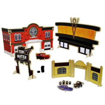 DISNEY CARS - MEGA STORT TR&Auml;SET "G&Ouml;R DITT EGET CARS-SET"