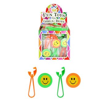 GLADA SMILEY DISCSKJUTARE I DISPLAY (48 st.)