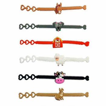 Silikonarmband för barn Bondgårdsdjur (12-pack)