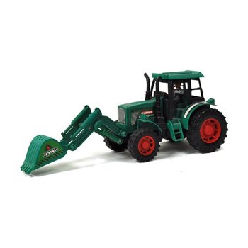 STOR TRAKTOR MED GRÄVARM I DISPLAY (9 st)