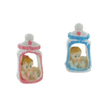 Dekoration för Baby Shower - Bebis i Nappflaska 5,5 cm (12-pack)