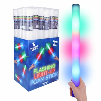 LED Foam Sticks - Flerf&auml;rgade Party-stavar i Display (24 st.)