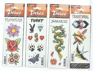 TATUERINGSKLISTERMÄRKEN (50 st.)