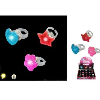 LYSANDE MULTIFÄRGADE RINGAR I DISPLAY (36 st.)