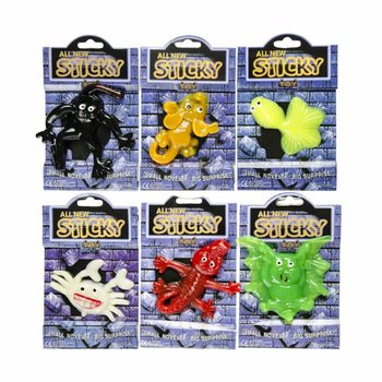 STICKY ANIMALS - STORA KLIBBIGA L&Auml;SKIGA FIGURER I DISPLAY (60 st)