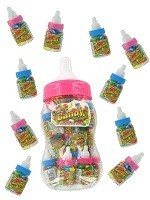 20 Mini-Nappflaskor med Godis i Stor Flaska (2x20 st)