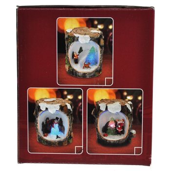 JULSCEN MED LED-BELYSNING (6 st.)