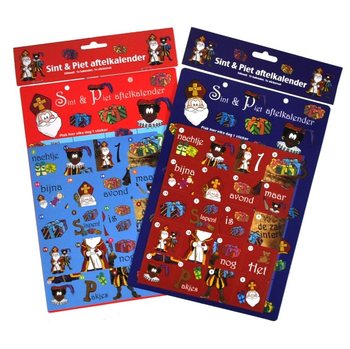 NEDRÄKNINGSKALENDER SINTERKLAAS - MODELL 1 (12 st.)