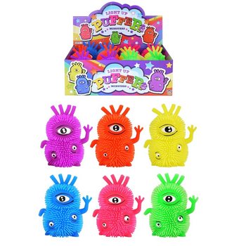LYSANDE PUFFERMONSTER MED 3 ÖGON I DISPLAY (12 st)