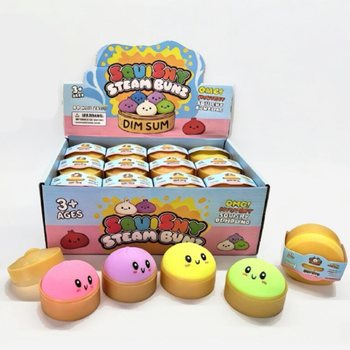 RAGE - Squishy Bun Dumplings LITEN (M&aring;tt 5.5 x 5.5 x 3 Cm) - Viral 2026 Fidget Toy (24-pack)