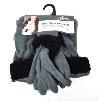 Microfleece-set 3 delar grå