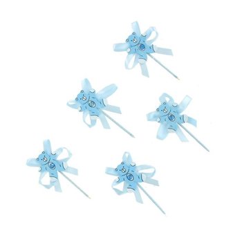 BABYSHOWER CUPCAKE-PINNE - BL&Aring; NALLE (12-pack)