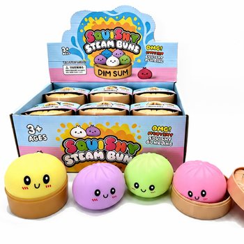 RAGE - Squishy Bun Dumplings STOR (M&aring;tt 8.5x8.5x4.8 cm) - Viral 2026 Fidget Toy (12 st.)