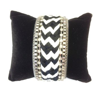 Ibiza-armband Svart och Vitt (1 st)
