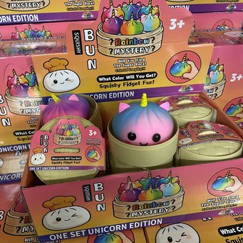 RAGE - Squishy Bun Dumplings STORA - UNICORN EDITION (8,5 x 8,5 x 7,5 cm) (12 st.)