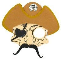 Piratmask i Skumplast (12 st.)