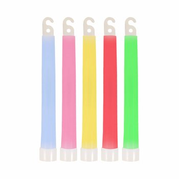 GLOWSTICKS - 15CM MED SNÖRE - FÄRGMIX (25-pack)