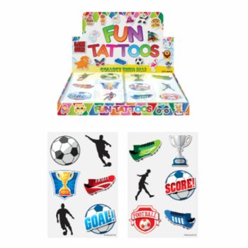 Fun Tatueringar - Modell: Fotboll i Display (96 st)