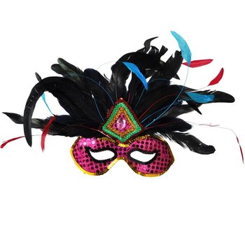 &Ouml;gonmask med Fj&auml;drar - Modell 9 (12-pack)