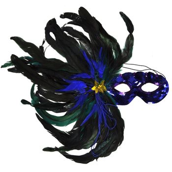 Ögonmask med fjädrar - Modell 6 (4-pack)