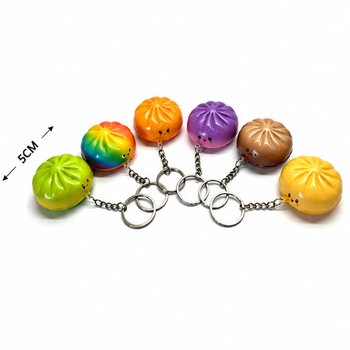 RAGE - SQUISHY DUMPLING NYCKELRINGAR - MIXADE F&Auml;RGER - I DISPLAY (24 st)