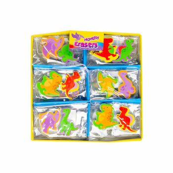 Set med 2 DINO-suddgummin i display (36 st.)