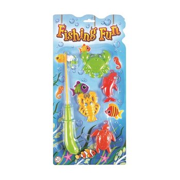 MAGNETISKT FISKESPEL PÅ KORT (12 st.)