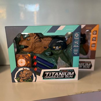 Dinosauriepistol med Pilar & Måltavla - Presentbox (2-pack)