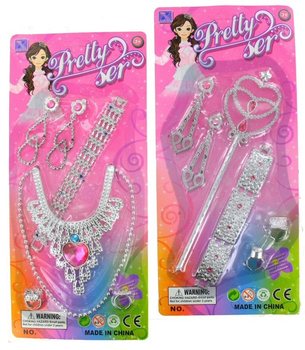 PRETTY GIRL SMYCKESSET P&Aring; KORT (12-pack)