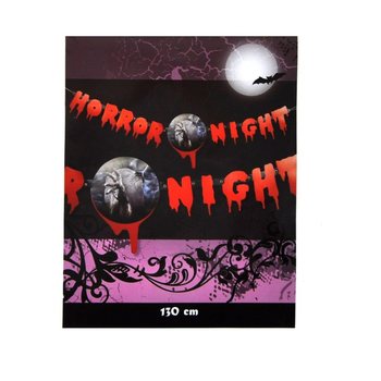BOKSTAVSGIRLAND "HORROR NIGHT" 130 CM (2-pack)