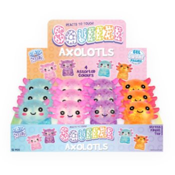 Squeeze Axolotl - med Gel Sugar-Fyllning - i Display (12 st)