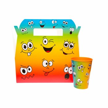 Menybox Smiley f&ouml;r Barn - 22,5 x 12 x 9,5 cm (24 st)