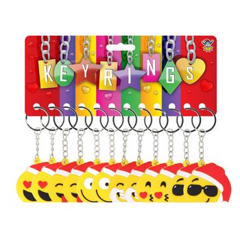 JUL-SMILEY NYCKELRINGAR (12 st.)