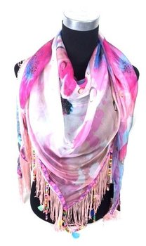 Ibiza-stil Blomsjal Rosa | Modeaccessoarer
