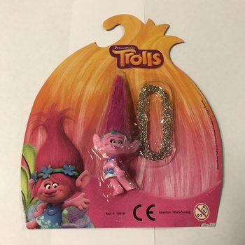 Trolls-figur på kedja på kort (12-pack)